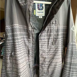 XL Burton Dryride snowboard jacket. Black and gray. Used one time.